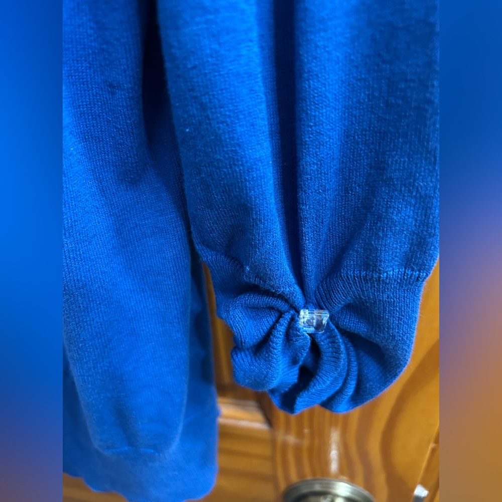 NY and Co Blue Button-Up Cardigan - Picture 4 of 6
